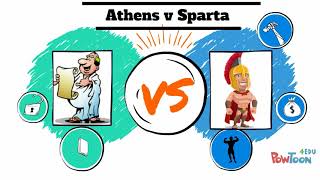 Athens Vs Sparta [upl. by Thorner]