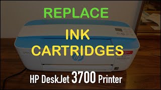 hp deskjet 3700 ink replacement review [upl. by Leemaj]