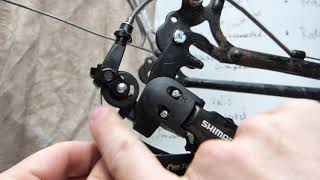 Shimano Tourney RDFT55 derailleur installation [upl. by Chee]