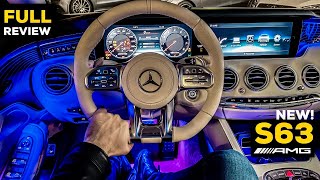 NEW MERCEDES S63 AMG Coupe V8 FULL NIGHT AMBIENT Review S Class Interior 4MATIC [upl. by Lilla464]