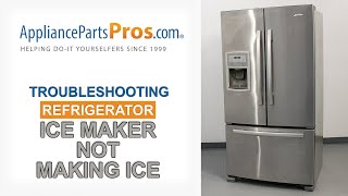 Refrigerator Ice Maker Not Working  Top 3 Reasons amp Fixes  Kenmore Whirlpool Frigidaire amp more [upl. by Pimbley458]