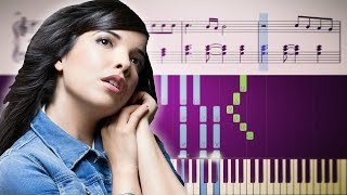 DERNIÈRE DANSE Indila  Piano Tutorial  SHEETS [upl. by Jabin]