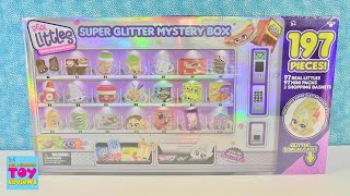 Shopkins Real Littles Super Glitter Mystery Box Unboxing Opening  PSToyReviews [upl. by Einaffets]