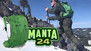 Osprey MANTA 24 Daypack Review  Winter Mountain Climb [upl. by Barny]