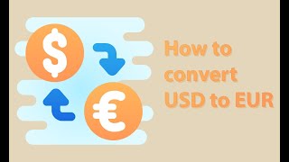 How to convert US Dollar to Euro [upl. by Esorbma]