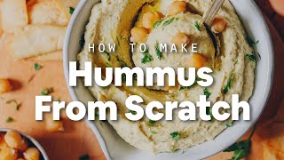 How to Make Hummus From Scratch  Minimalist Baker Recipes [upl. by Llehsam276]