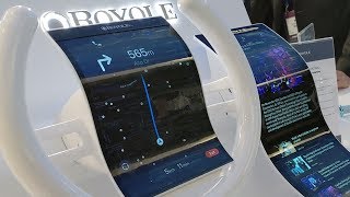 Royole FlexPais flexible smartphone at the Mobile World Congress 2019 [upl. by Callum946]