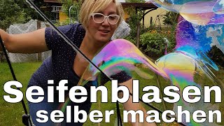 Riesenseifenblasen selber machen mein Rezept DIY [upl. by Siuol]