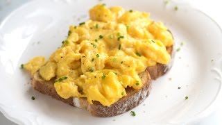 Perfect Creamy Scrambled Eggs Recipe [upl. by Alliehs332]