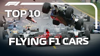 Top 10 Flying F1 Cars [upl. by Finbar]