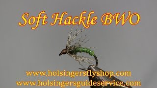 How to tie a soft hackle Blue Winged Olive Holsingers Fly Shop [upl. by Itnavart214]