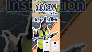 10KW Solar System Installation step by step [upl. by Ynotna]