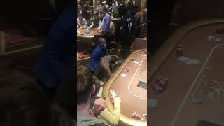 Fight at the Aria Poker Room Las Vegas 12123 [upl. by Aitital977]