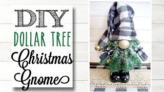 DIY Dollar Tree Christmas Gnome  4 of 12 Days of Christmas [upl. by Arbed339]