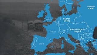 Animated Map Shows How World War I Changed Europes Borders [upl. by Yeargain]