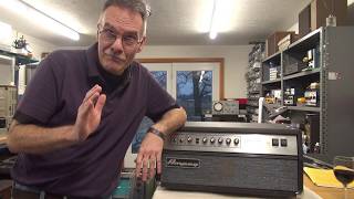 How to fix hum noise Ampeg SVT AV Tube Bass Guitar amplifier [upl. by Rickie368]