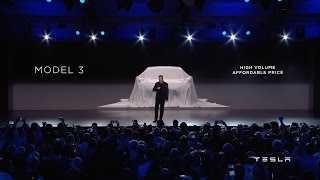 Tesla Unveils Model 3 [upl. by Einnep]