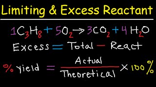 Limiting and Excess Reactant  Stoichiometry Problems [upl. by Accber872]