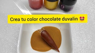 Como hacer el color café chocolate😋 mezclando 3 colores [upl. by Spalding]