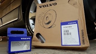 Volvo rear brakes replacement with electronic parking brake EPB [upl. by Thurlow]