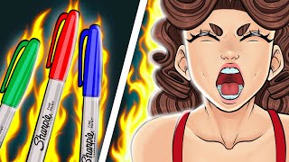 Extreme Sharpie Art Challenge [upl. by Abernon]