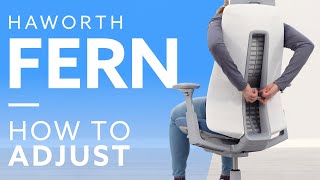 How To Haworth Fern Office Chair Adjustment Guide [upl. by Dickie354]