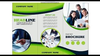 Business Tri fold Brochure Design  CorelDRAW Tutorial [upl. by Hgeilyak]