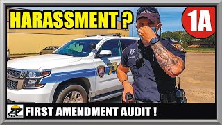 “ SHE FEELS VERY THREATENED ” Galveston Texas Police  First Amendment Audit  Amagansett Press [upl. by Duke175]