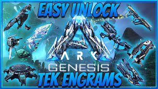 Easy Unlock Ark Genesis Tek Engrams [upl. by Hughes971]