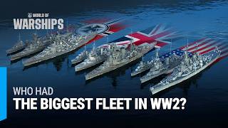 World War 2 Navy Comparison — Fleets Evolution 1939–1946 [upl. by Seppala627]