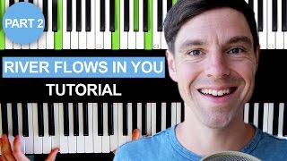 River flows in you  Yiruma  Piano Tutorial  Part 2 [upl. by Thunell975]