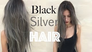 How to Black Roots Silver Grey Hair  Stella [upl. by Berkeley]