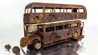 Double decker bus Restoration Rusty Abandoned model [upl. by Fey596]