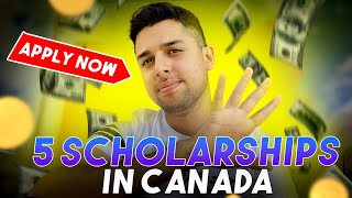 5 SCHOLARSHIPS in Canada for International Students MBA [upl. by Akirdnuhs]