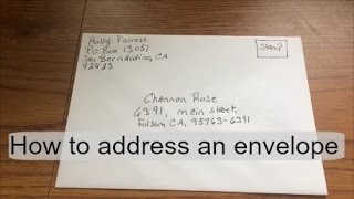 How to address\ fill out an envelope [upl. by Cly310]