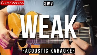 Weak  SWV  Larissa Lambert Acoustic Karaoke [upl. by Helsa]