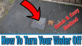 How Do I Turn Off the Mains Water Supply to My House  Tutorial  DIY Hacks [upl. by Robinia734]