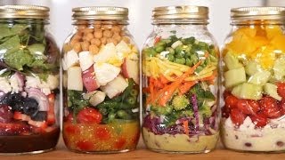 4 SaladInAJar Recipes [upl. by Stagg471]