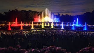 Longwood Gardens Kennett Square Pennsylvania USA  Crystal Fountains [upl. by Devlen]