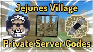 Jejunes Private Server Codes  Shindo Life [upl. by Iona306]