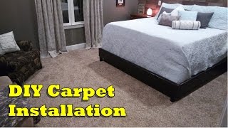 How to Install Carpet  OurHouse DIY [upl. by Kudva87]