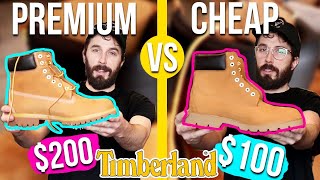 Premium Timbs VS Basic Timberland Boots CUT IN HALF [upl. by Ennairac]