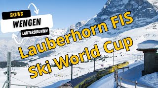 Skiing in Grindelwald – Lauberhorn FIS Ski World Cup Switzerland [upl. by Narut]