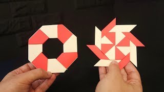 Como hacer una ESTRELLA NINJA transformable de papel [upl. by Nomaj]