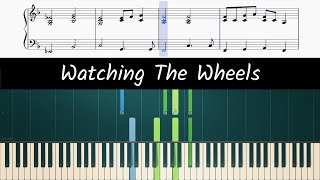 How to play piano part of Watching The Wheels by John Lennon [upl. by Akyeluz]