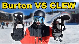 Burton Step On Bindings VS CLEW Snowboard Bindings [upl. by Ylremik]