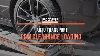 Auto Transport Low Clearance Loading [upl. by Esertap]