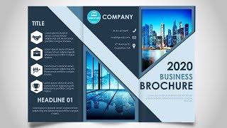 How to make a Brochure in PowerPoint  Print Ready design [upl. by Airekal]