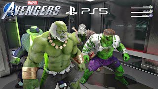 4 HULKS vs Abomination  Marvels Avengers Game Tachyon Anomaly Event [upl. by Benito]