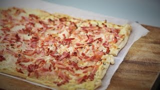 How to make a Tarte Flambée  Flammekueche [upl. by Anaoy145]